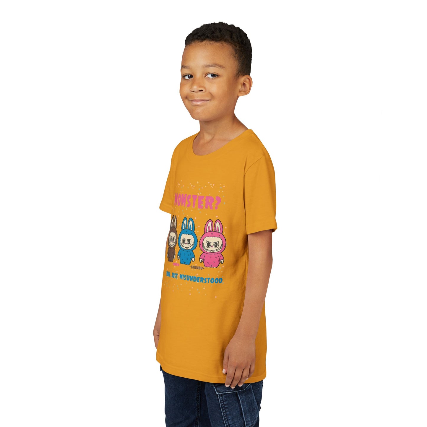 Youth Tee - Labubu Monster Misunderstood Design