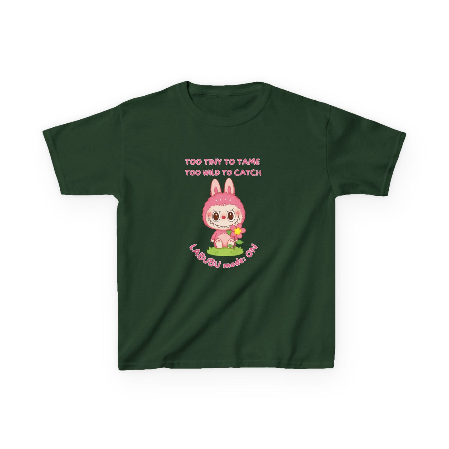 Kids Tee Labubu Mode On Cotton T-Shirt - Fun and Playful Design for Young Fashionistas