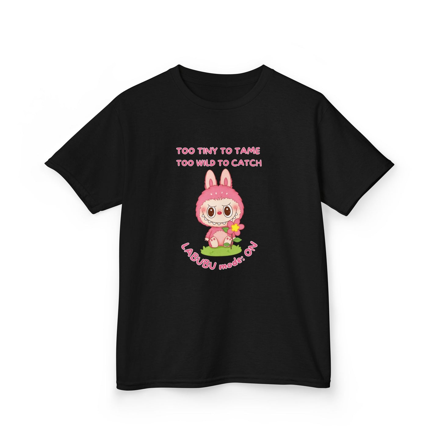 Kids Tee Labubu Mode On Cotton T-Shirt - Fun and Playful Design for Young Fashionistas