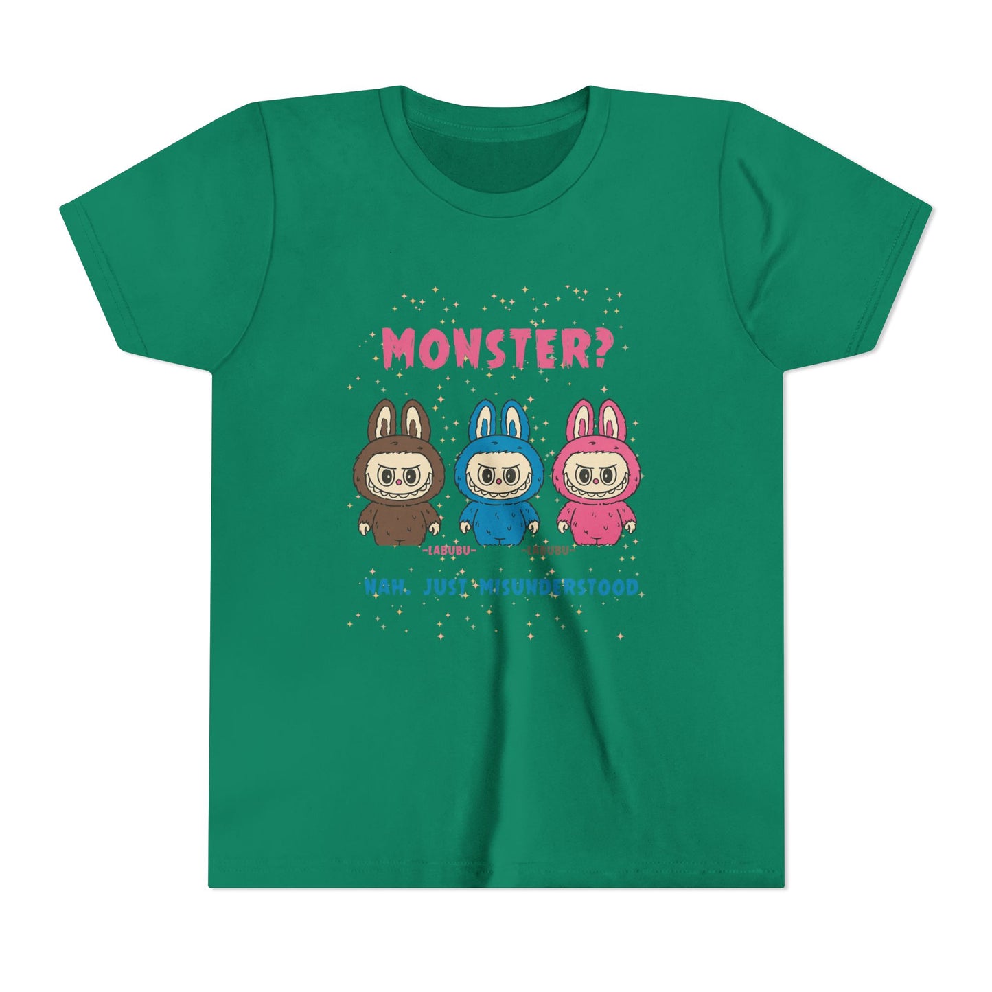 Youth Tee - Labubu Monster Misunderstood Design
