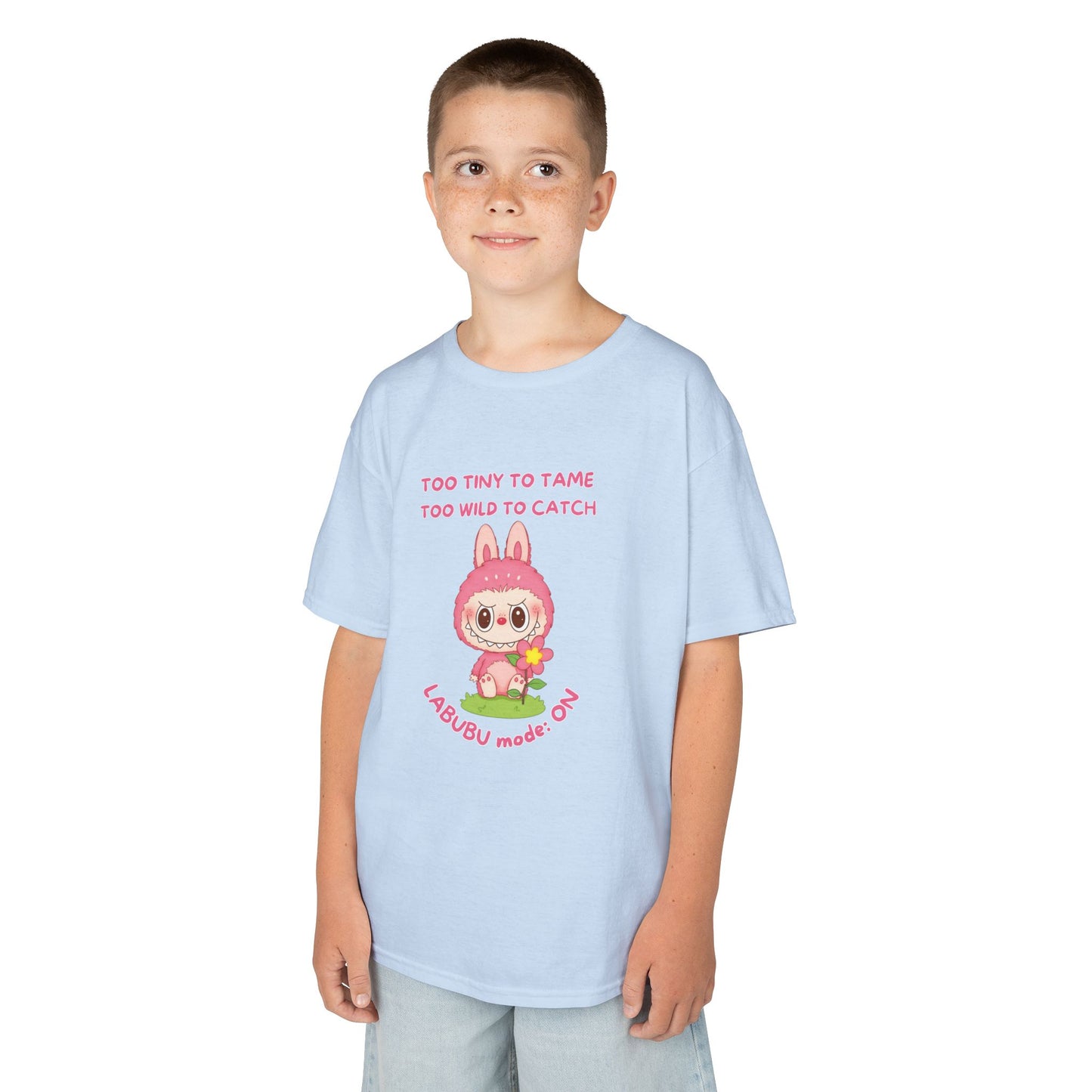 Kids Tee Labubu Mode On Cotton T-Shirt - Fun and Playful Design for Young Fashionistas