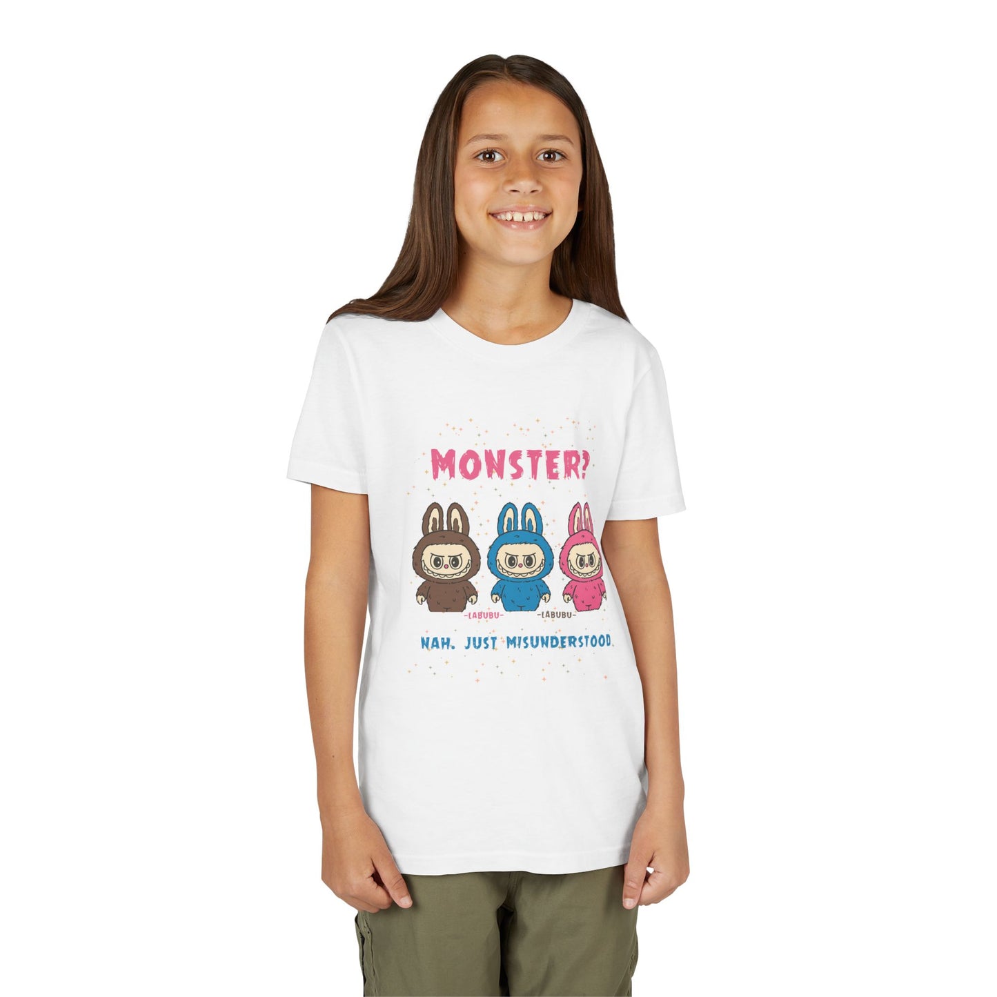 Youth Tee - Labubu Monster Misunderstood Design