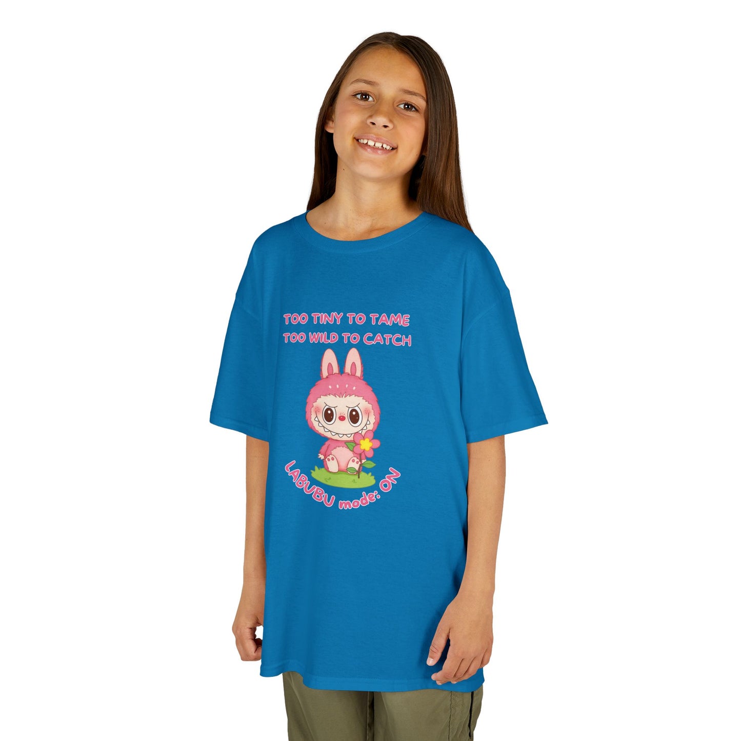 Kids Tee Labubu Mode On Cotton T-Shirt - Fun and Playful Design for Young Fashionistas