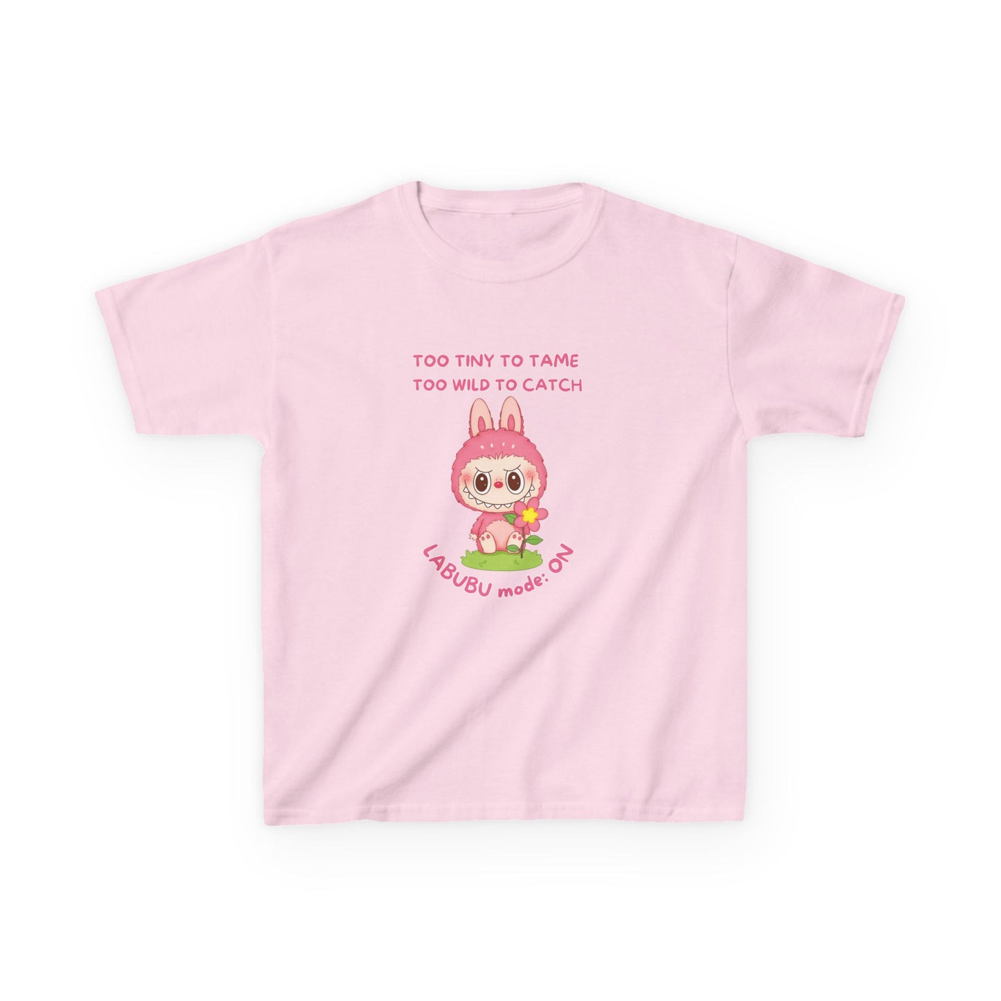 Kids Tee Labubu Mode On Cotton T-Shirt - Fun and Playful Design for Young Fashionistas