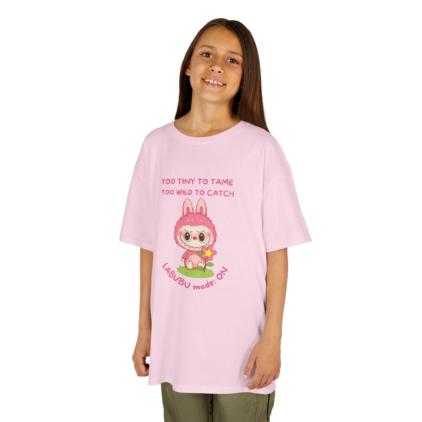 Kids Tee Labubu Mode On Cotton T-Shirt - Fun and Playful Design for Young Fashionistas