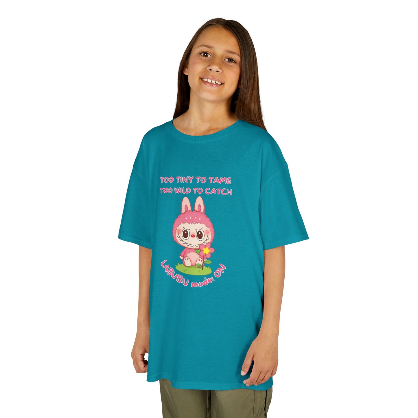 Kids Tee Labubu Mode On Cotton T-Shirt - Fun and Playful Design for Young Fashionistas