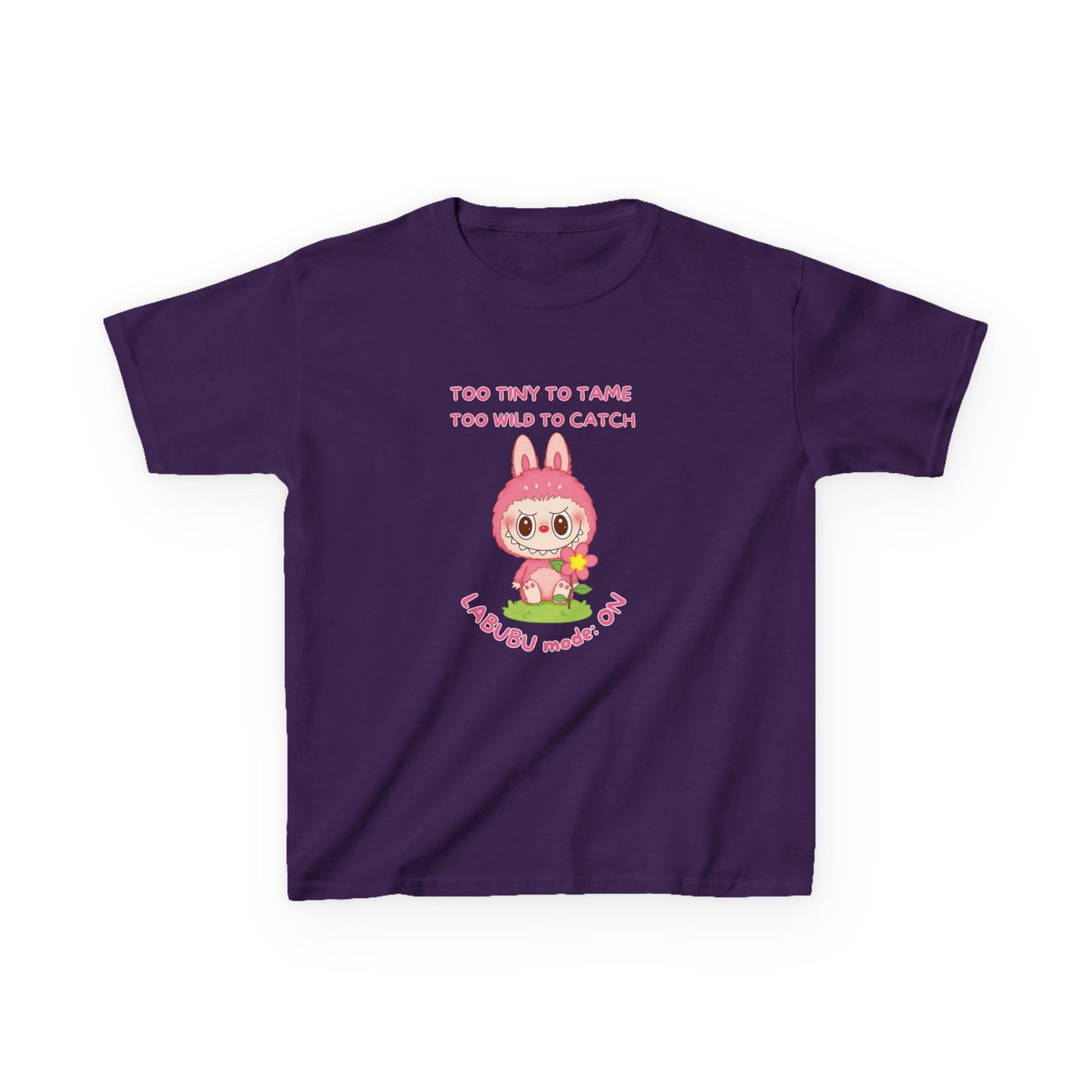 Kids Tee Labubu Mode On Cotton T-Shirt - Fun and Playful Design for Young Fashionistas