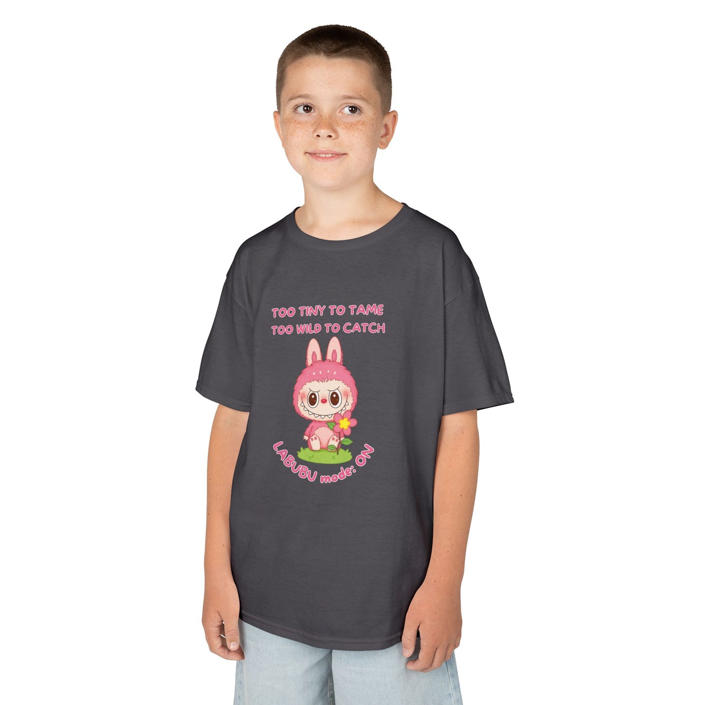 Kids Tee Labubu Mode On Cotton T-Shirt - Fun and Playful Design for Young Fashionistas