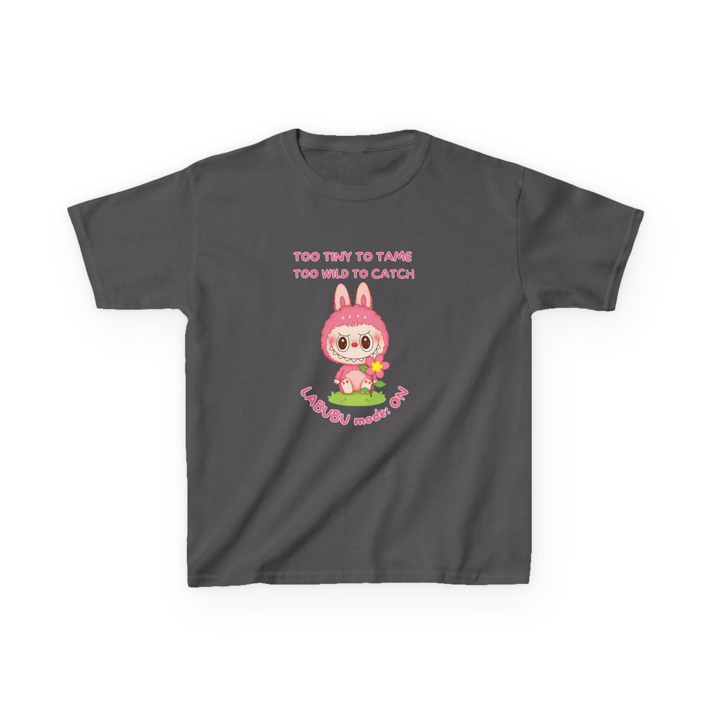 Kids Tee Labubu Mode On Cotton T-Shirt - Fun and Playful Design for Young Fashionistas