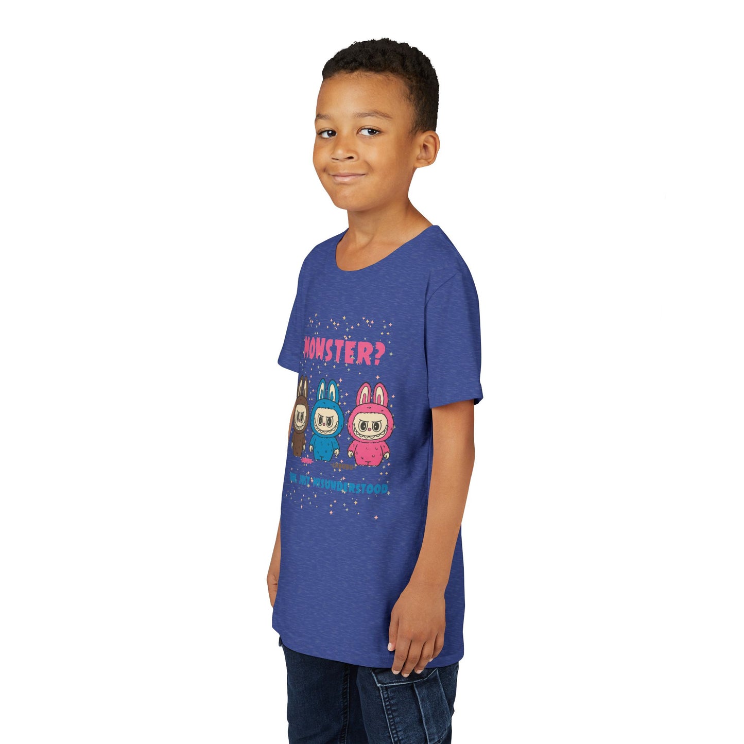 Youth Tee - Labubu Monster Misunderstood Design