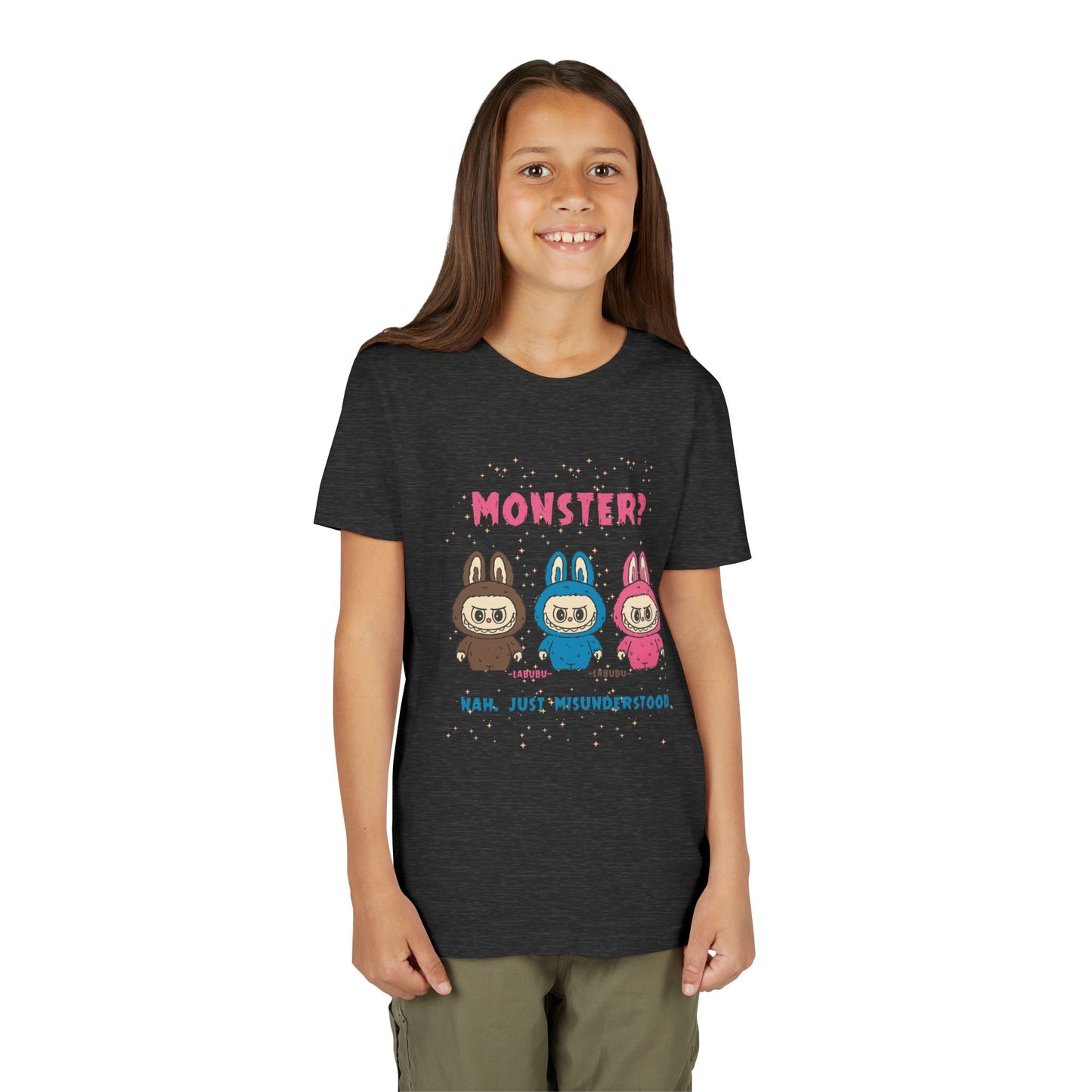 Youth Tee - Labubu Monster Misunderstood Design