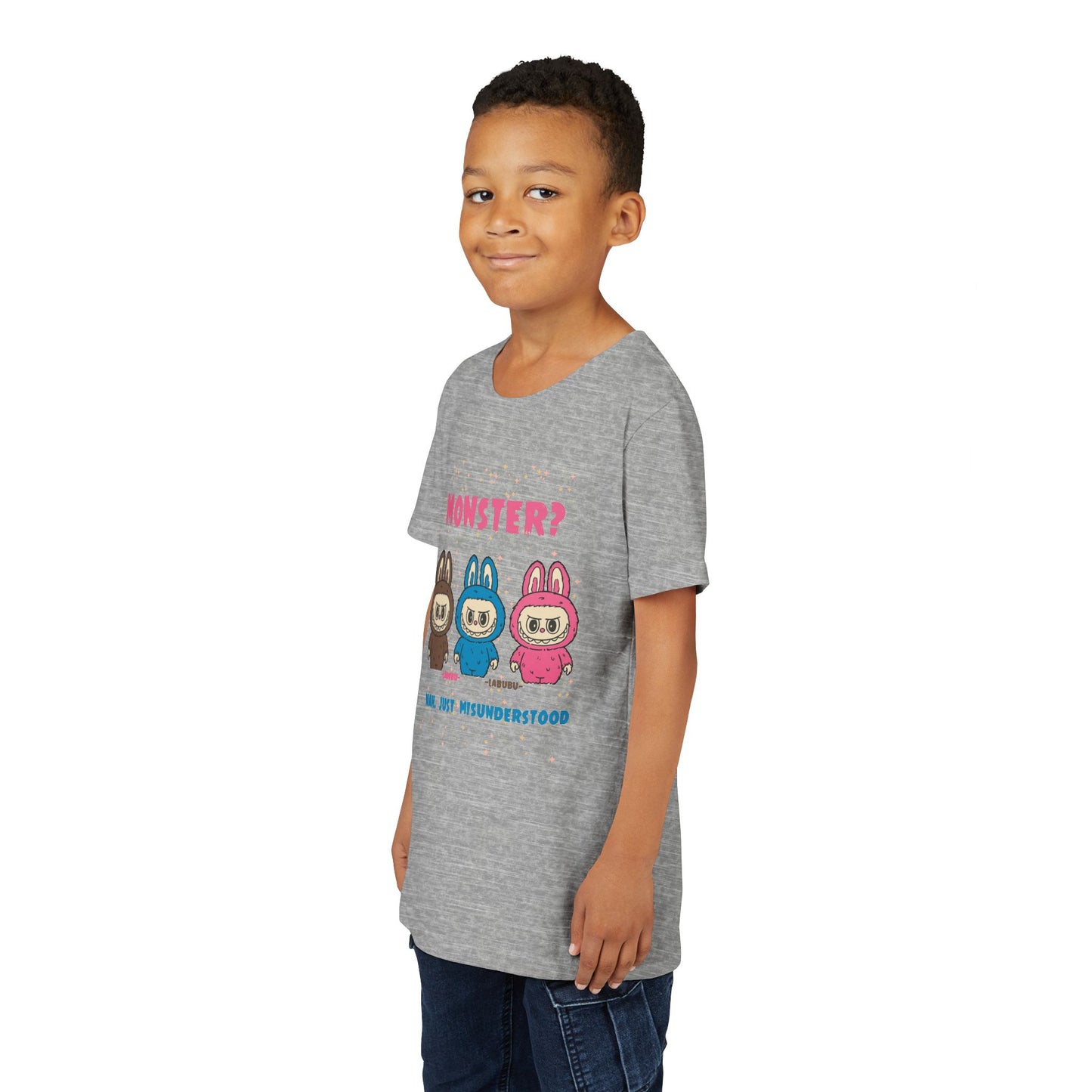 Youth Tee - Labubu Monster Misunderstood Design