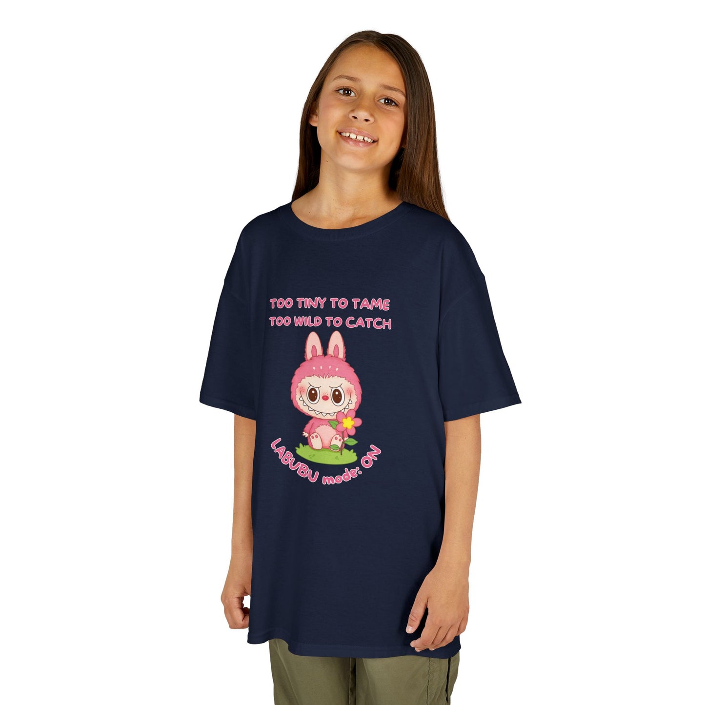 Kids Tee Labubu Mode On Cotton T-Shirt - Fun and Playful Design for Young Fashionistas
