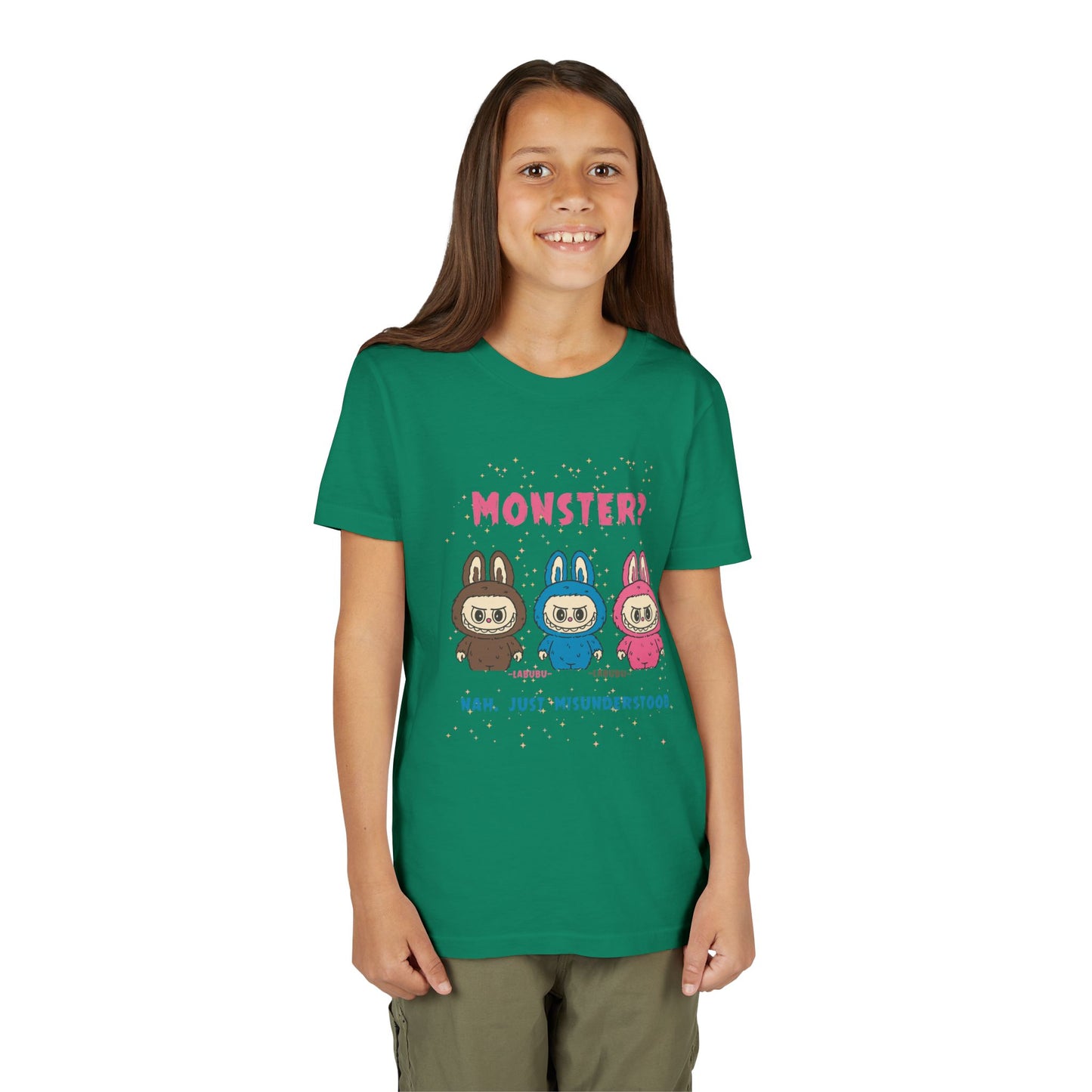 Youth Tee - Labubu Monster Misunderstood Design