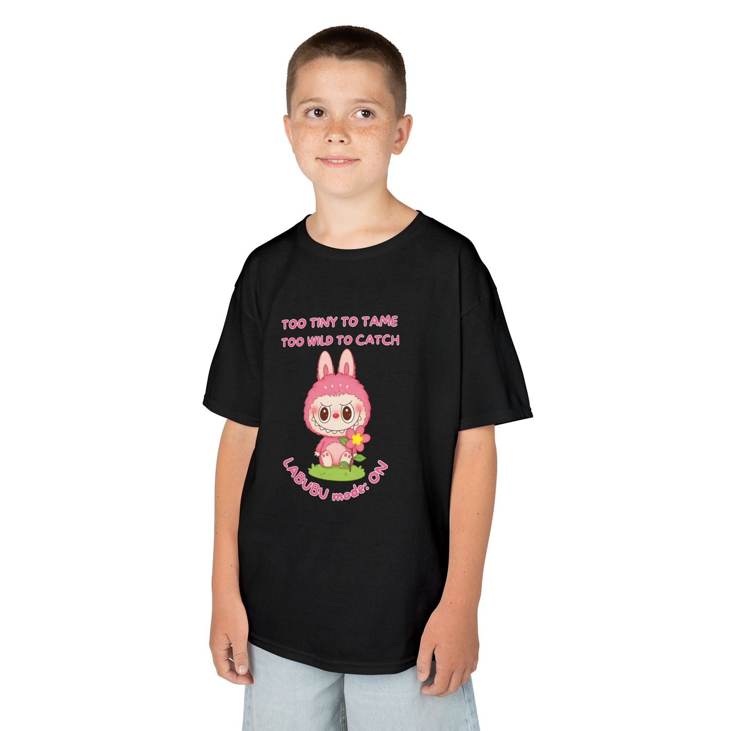 Kids Tee Labubu Mode On Cotton T-Shirt - Fun and Playful Design for Young Fashionistas