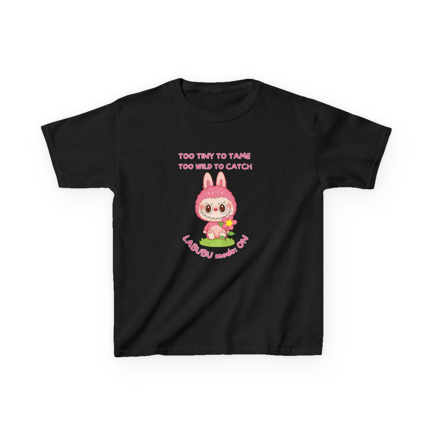 Kids Tee Labubu Mode On Cotton T-Shirt - Fun and Playful Design for Young Fashionistas