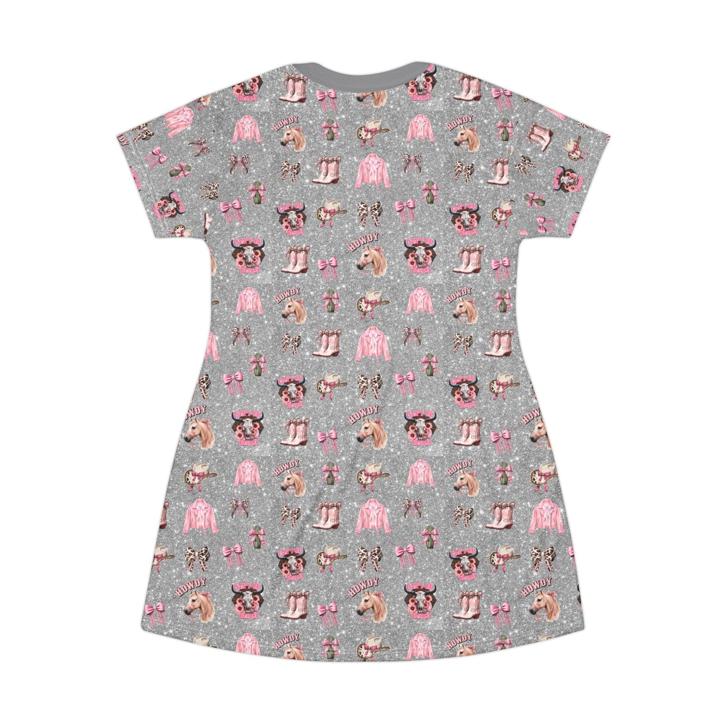 Western Pattern T-Shirt Dress