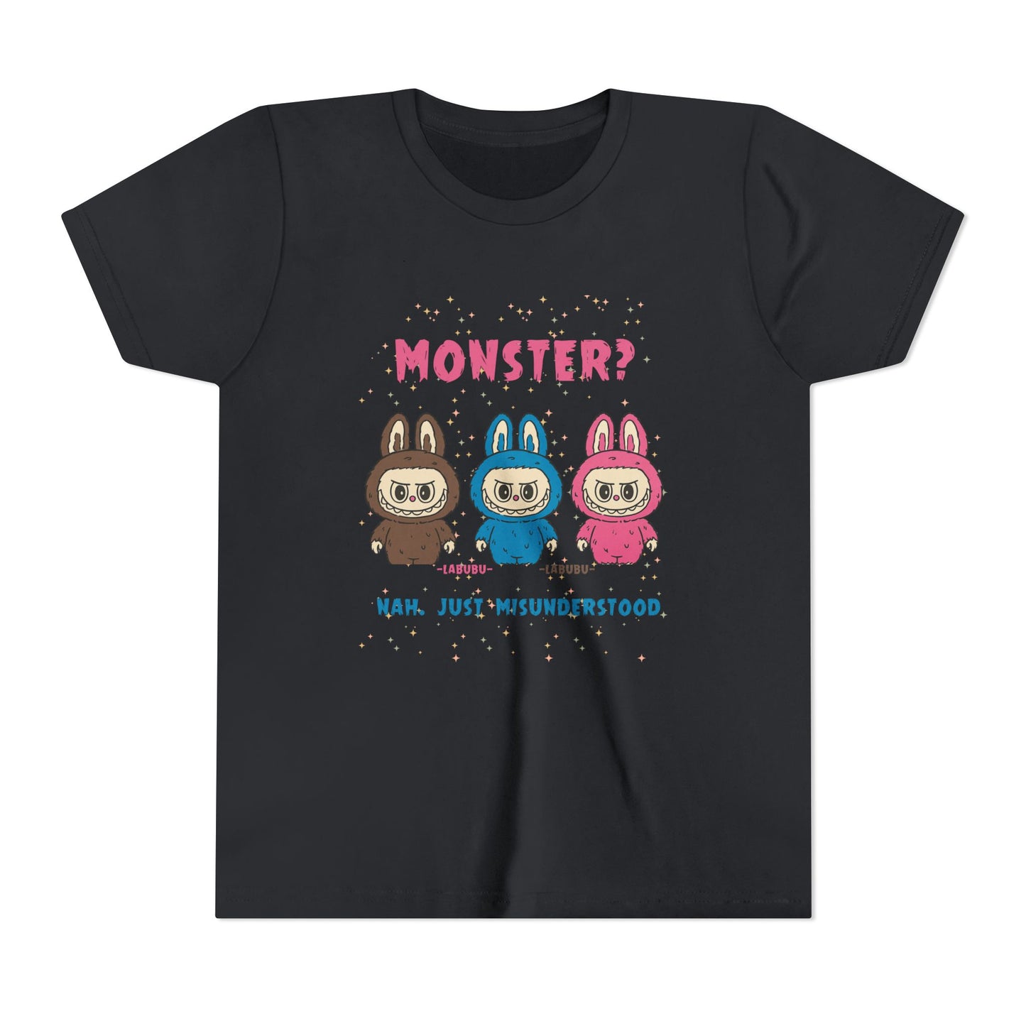 Youth Tee - Labubu Monster Misunderstood Design