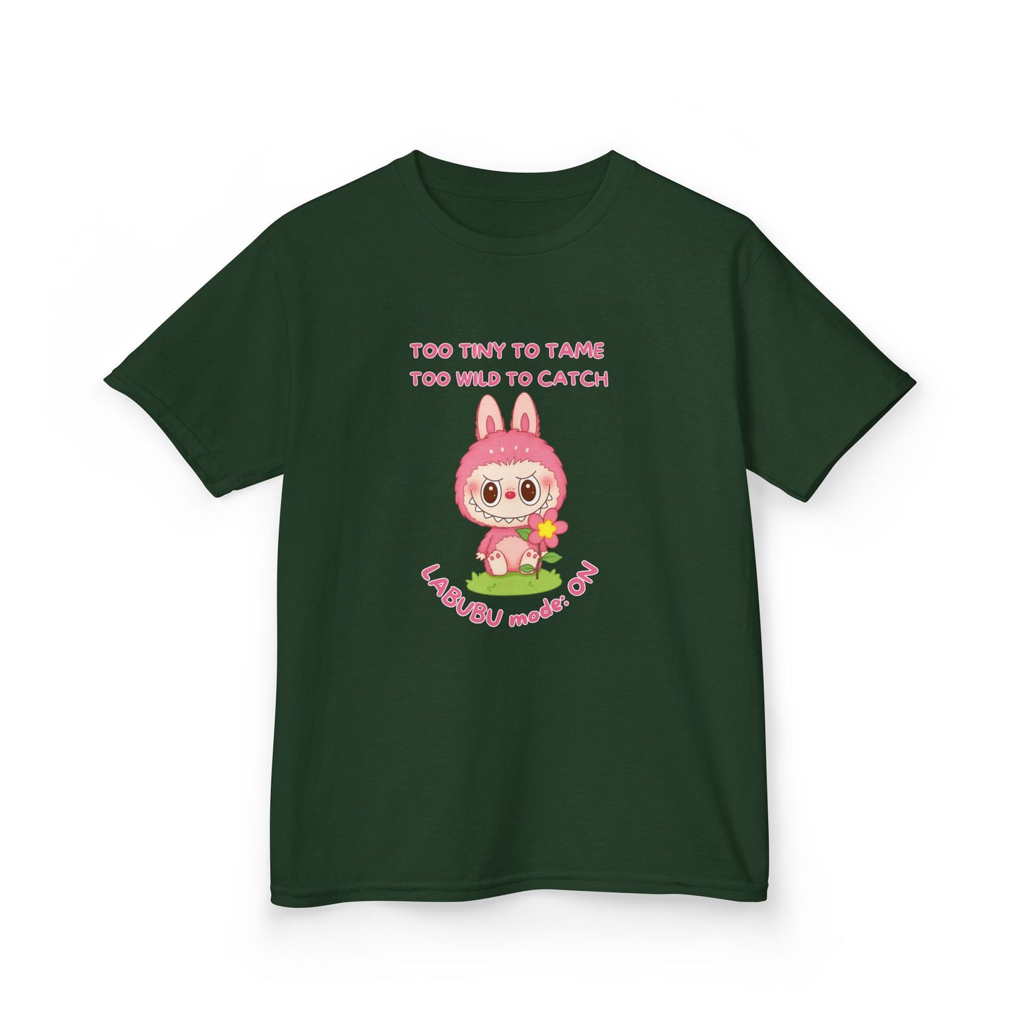 Kids Tee Labubu Mode On Cotton T-Shirt - Fun and Playful Design for Young Fashionistas