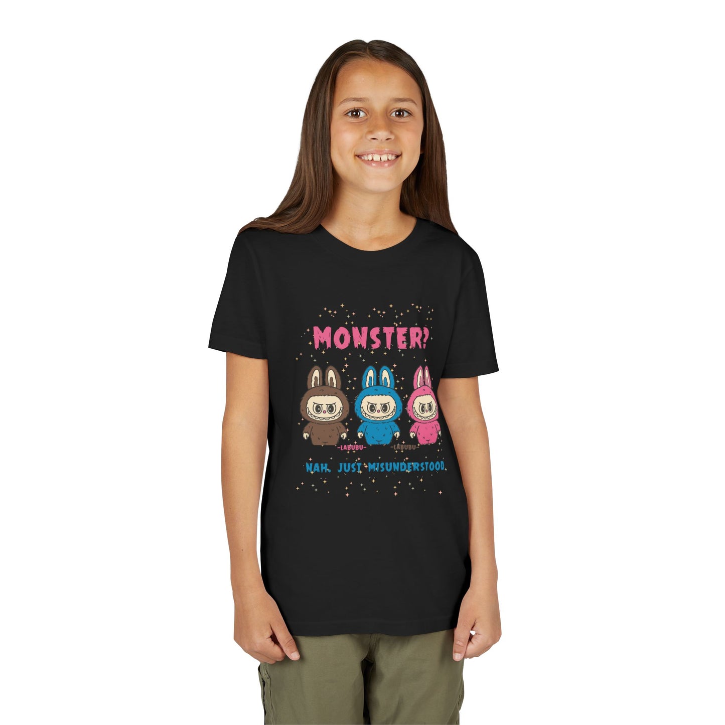 Youth Tee - Labubu Monster Misunderstood Design