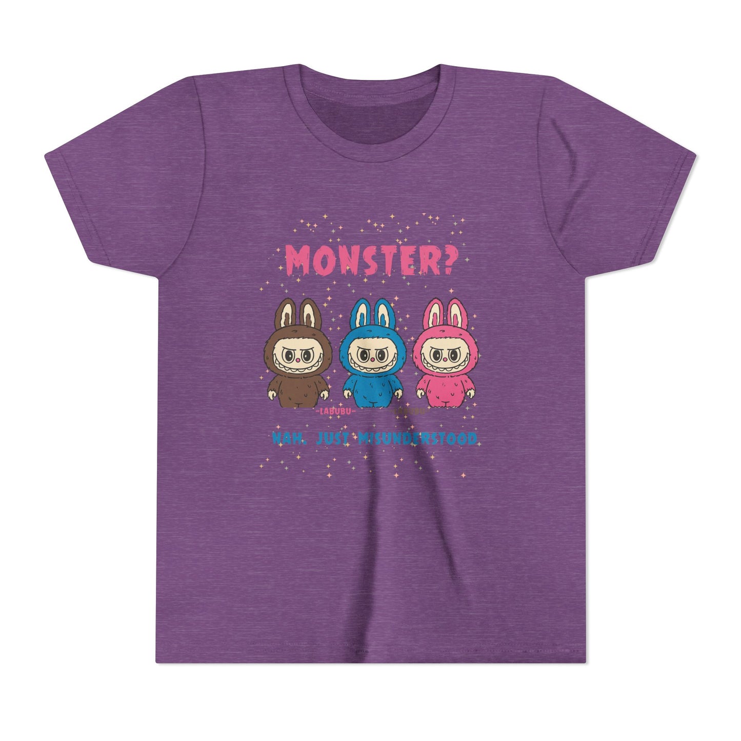 Youth Tee - Labubu Monster Misunderstood Design